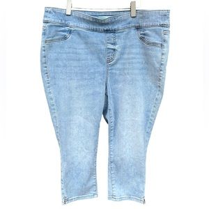 Lane Bryant Flex Magic Waistband Mid-Rise Pull-On Jegging Pedal Size 14